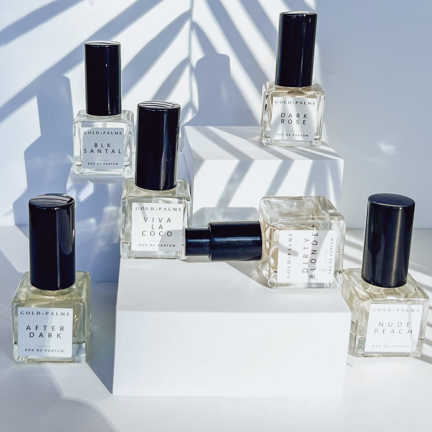 15 ml collection of gender neutral fragrances with a white background