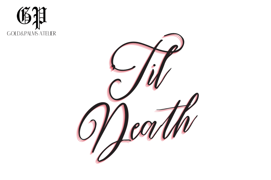 Gold + Palms por Vida logo til death