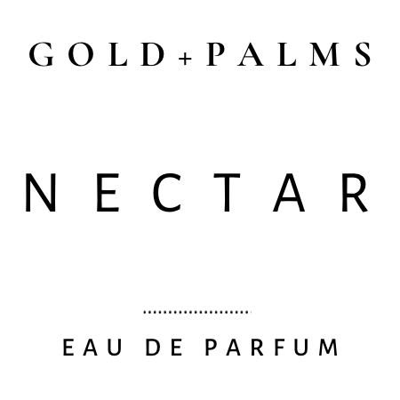 Gold and palms juicy and fresh peach nectar perfume