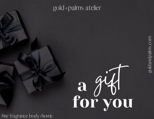 Gold and palms atelier digital gift card