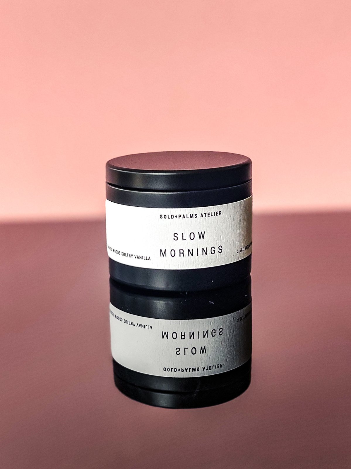 Slow mornings soy wax travel tin candle 